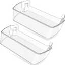 2PACK UPGRADED MAN63948504 Refrigerator Door Shelf Bin Compatible with LG Fridge Door Shelf Replacement Parts LMXS28626S LFXS26973S LFXC22526D MAN63948504 Kenmore LG Fridge Door Bin Shelves Basket