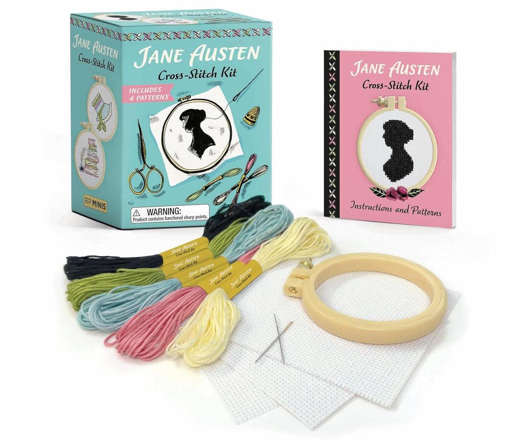 Jane Austen Cross-Stitch Kit: Includes 4 Patterns (RP Minis) Paperback – October 14, 2025