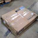 Feandrea Modern Dog Crate Furniture with Charging Station, Medium Kennel Indoor with Flip-up Hidden Acrylic Door, for Small and Medium Dogs up to 45 lb, Pet Side End Table Cage, Heather Greige