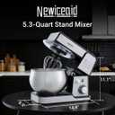 Stainless Steel 6-Speed 5.3QT Stand Mixer