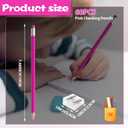 60 PCS Pink Pencils Bulk with Eraser, Pre-Sharpened HB Spring & Easter Pencils for Kids, School Supplies for Writing, Drawing & Easter Art Crafts (Pink)