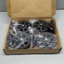 5 Inch Caster Wheels, Casters Set of 4, Heavy Duty Casters with Brake 2200 Lbs,Swivel Caster Wheels with Top Plate, Industrial Caster Wheels for Workbench, Cart, Furniture