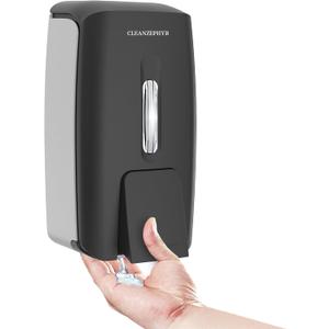 Hand Soap Dispenser Wall Mounted Black