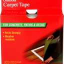 3M Scotch Double-Sided Carpet Tape 1.3 in x 40 ft Heavy Duty Indoor/Outdoor Rug Gripper for Hardwood, Vinyl, Tile & Concrete Floors Non-Slip Adhesive for Area Rugs and Mats