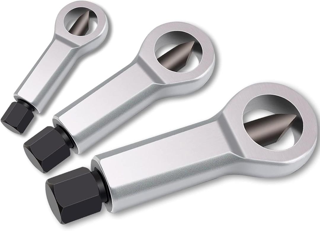 Nut Splitter Cracker, Metal Rusty Nut Separator, Heavy Duty Nut Breaker Tool, Manual Pressure Nut Remover Extractor Tool for Removing Broken and Damaged Nuts(#1,2,3)