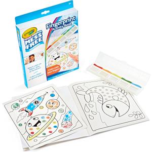 Crayola Color Wonder Mess Free Fingerprint Activity Book, Finger Painting Alternative, Arts & Crafts Gift for Kids Ages 3+ (Medium)