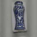 Chinoiserie Blue and White Vases,Living Room Centerpiece Ceramic Vase for Office Bedroom Chinoiserie Vintage Willow Flower Vases Decor (Lotus-M)