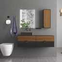 Nolimas Towel Hook Stainless Steel Bathroom Rustproof Clothes Towel Coat Hook Wall Mounted Square Toilet Kitchen, Heavy Duty Door Hanger, 2 Pack, Matte Black