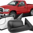 OCPTY Towing Mirror Fit For Dodge Ram-Variantion 20250529 (2002-2008 Dodge Ram Black - Left Power Control)
