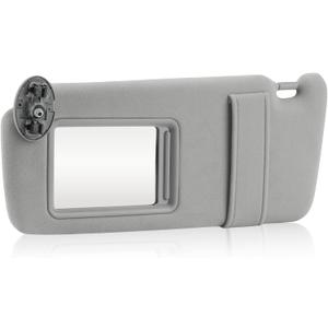 Gray Driver Left Side Sun Visor Replacement Compatible with 2007 2008 2009 2010 2011 Toyota Camry Without Sunroof Replace 74320-06780-B0, 74320-33B81-B0 (Grey)