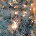 National Tree Company 7.5 ft Pre-Lit Dunhill Fir Artificial Christmas Tree, 700 LED Lights, 2,514 Tips, Foot Pedal, 10 Light Functions, Includes Stand, Green