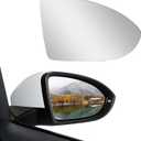 Vrasly Passenger Right Side Heated Mirror Glass Compatible With Volkswagen VW Golf MK7 / 2015-2021 Golf Golf GTI / 2015-2019 Golf R Golf SportWagen / 2017-2019 Golf Alltrack / 2019-2021 Jetta