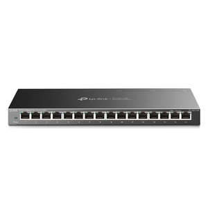 TPLink 16 Port Gigabit Ethernet Network Switch, Desktop/ WallMount, Fanless, Sturdy Metal w/ Shielded Ports, Traffic Optimization, Unmanaged (TLSG116)