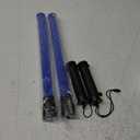 RoadHero 2 Pack 21 Inch Traffic Wands, Blue Led Traffic Control Baton, Night Safety Light Wand with 2 Flashing Modes, Air Marshaling Signal Wand with Side Clip for Parking Lot