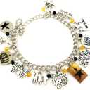 Broadway Musical Charm Bracelet Gifts for Girl Woman Men