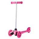 Scooter for Kids Ages 3-5 - Light Up Wheels, Extra Wide Deck, Foot Activated Break, Self Balancing Kids Toys for Boys & Girls (Pink)
