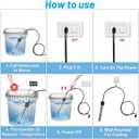 2000W Immersion Water Heater, Portable Water Heater Electric with 304 S S Guard & LCD Thermometer, Submersible Bucket Heater Heat 5 Gallons of Water in Minutes for Home Bathtub Basin
