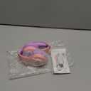 Riwbox CB-7S Kids Wireless Headphones,with Safe Volume Control 74/85/95dB,LED Glow Lights,50H Playtime,Bluetooth V5.3,Built-in Mic, TF Card Slot,for Travel/School/Phone/Laptop(Pink&Purple)