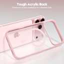 Oakxco for iPhone 17 Pro Max Case Clear Magnetic Compatible with Magsafe, Cute Thin Slim Transparent Anti-Yellow Acrylic, Hybird Hard Plastic & Silicone Girly Mag Safe Case for Women Men, Light Pink