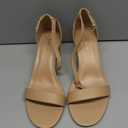 Women's Heeled Sandals Open Toe Ankle Strap 2.5-Inch Chunky Heels Dress Shoes Wide Feet Friendly (Nude) 39