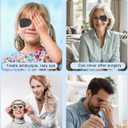 20 Pcs Adhesive Eye Patches for Kids, Medical Eye Patch Disposable Breathable Eyepatch for Amblyopia Lazy Eye Latex Free Adhesive Bandages for Children, 2.95 1.97 inches Black