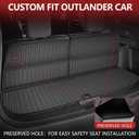 Cargo Mat Compatible with 2025 2024 2023 2022 Mitsubishi Outlander 7-Seat (Not Fit PHEV or Sport Models) Trunk Mat Backrest Mat Cargo Liner Replacement for 2025 Outlander Accessories