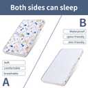 Baby Bassinet Mattress 30x 15 inches- Firm Support and Comfort Premium Foam,Noiseless and Odorless,Hypoallergenic Small Crib Mattress, Fits Moses Basket, Dual Sided with Soft Breathable Fabric