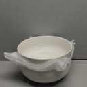 MALACASA Serving Bowls, 114 OZ(10") Extra Large Salad Bowls Set of 2, Porcelain White Serving Bowls for Salad, Soup, Pasta and Dinner, Large Ceramic Bowl Set for Entertaining, Series REGULAR