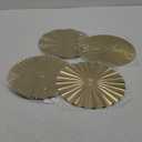 4Pcs 10 Inch Gold Wall Art Decor Modern Metal Hanging Artwork Decor for Living Room Radial Plate Wall Art Decorations for Home Living Room