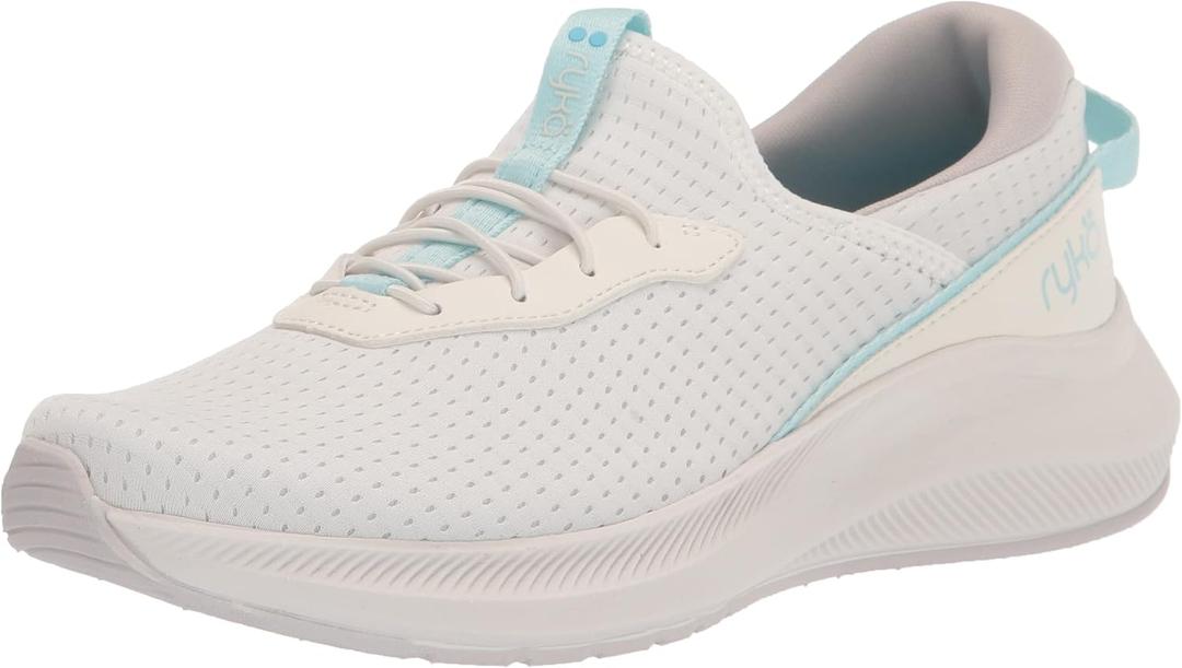 Ryka Women's Ferocity Slip-on Sneaker (8.5, Brilliant White)