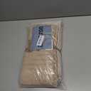 Premium Kitchen Towels (20x 28, 6 Pack) | Large Cotton Dish Towels | Flat & Terry Highly Absorbent Kitchen Linen Set with Hanging Loop | Tan