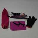 LANDOT 2-in-1 Hair Straightener and Curler - Twist Flat Iron Curling Iron for Smooth Curls & Sleek Straight Salon Results - Dual Voltage Ceramic Straightener Adjustable Temp for All Hair Types