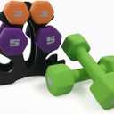 CAP Barbell Neoprene Dumbbell Weights Pairs & Sets | Multiple Colors (32 lb Set)