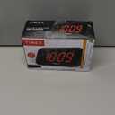 Timex Alarm Clock for Bedroom with FM Radio and 10 Station Presets, Clock Radio with Dual Alarms, USB Charger, Large Display, Sleep Timer, and Snooze – Black