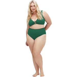 City Chic Women's Plus Size Top - Avalon Bikini (Amazon Green)