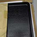 KIVY Catch-All Tray  Compatible with the Desk Shelf  Solid Acacia Wood with Smooth Gliding Bottom Surface  Handcrafted (Black)