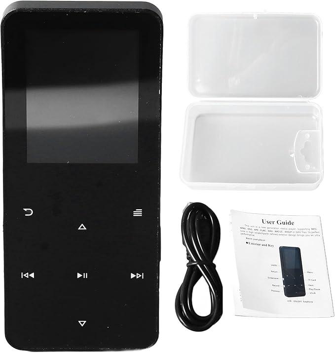 128GB MP3 Player with Bluetooth, Portable Music Player with Built-in Speaker, Enjoying Your Digital Music and Audiobooks Anytime,Includes FM Radio,Recorder,E-Book,and Comes with Earphones