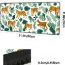 Tiger Large Mouse Pad Gaming Desk Mat for Computer Keyboard Pads Waterproof Mouse Mats Home Work Office