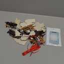 Vercraft 24-Piece Wooden & Paper Train Christmas Ornaments with Cards & Strings for Tree, Wall, Party Decor