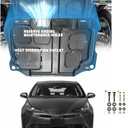 Mud Flaps Engine Guards for Toyota Prius 2010 2011 2012 2013 2014 2015 Front Engine Splash Shield Guards Suitable Fit for Prius Under Engine Cover Directly Replace Original One Black