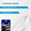 5-Pack 215 Ink Cartridges Remanufactured Replacement for WF-100 WF-110 EC-C110 Printer (3-Black 2-Tri-Color)