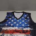 Mens 4th of July Shirt American Flag Sleeveless Beach Tank Top for Men Workout Gym, Size XL