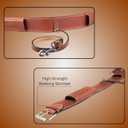 Hulara Western Carved Leather Rear Flank Back Saddle Girth Cinch Belt with Bucking Strap Comfytack |Premium Flank Cinch Belt Leather Horse Girth