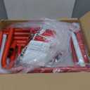 kasifei Mini Steel Hockey Net Set, 2 Pack 30" x 20" Heavy Duty Knee Hockey Net with Shooter Tutor for Kids