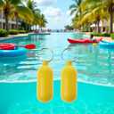 2 x 2 Pieces Yellow Floating Keychain Pills-Shape Float Key Rings for Boat Sailings Kayak Surfing Water Sports Floating Key Chain Sports Fan Key Chains Car Keychains Car Accessories