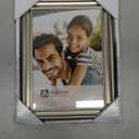 Malden International Designs 192-57 Concourse Pewter Metal Picture Frame, 5x7, Silver