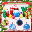 Liliful 7 Pcs LED Christmas Inflatables Outdoor Decorations 6.6 Ft Inflatable Joy Santa Claus Large Christmas Blow up Decor for Xmas Party Yard Lawn Garden Outdoor(Santa Style)