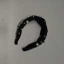 Christmas Snowflake Headbands for Women Crystal Pearl Tree Snowflake Knotted Headband Embellished Wide Twist Xmas Hairband Holiday Christmas Headpiece Outfits Accessories