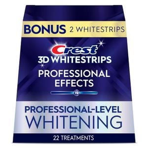 Crest 3D Whitestrips Professional Effects Teeth Whitening Kit, 22 Treatments (20 + 2 Bonus), Each with 1 Upper/1Lower, 44 Strips Crest 3DWhite Teeth Whitening Strips