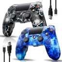 CHENGDAO Controller for PS4, Wireless Controller 2 Pack for Sony PlayStation 4/ Slim/ Pro, Remote Control with 6-Axis Motion Sensor/ Double Vibration/ Sensitive Touch Pad/ Speaker & 3.5mm Audio Jack